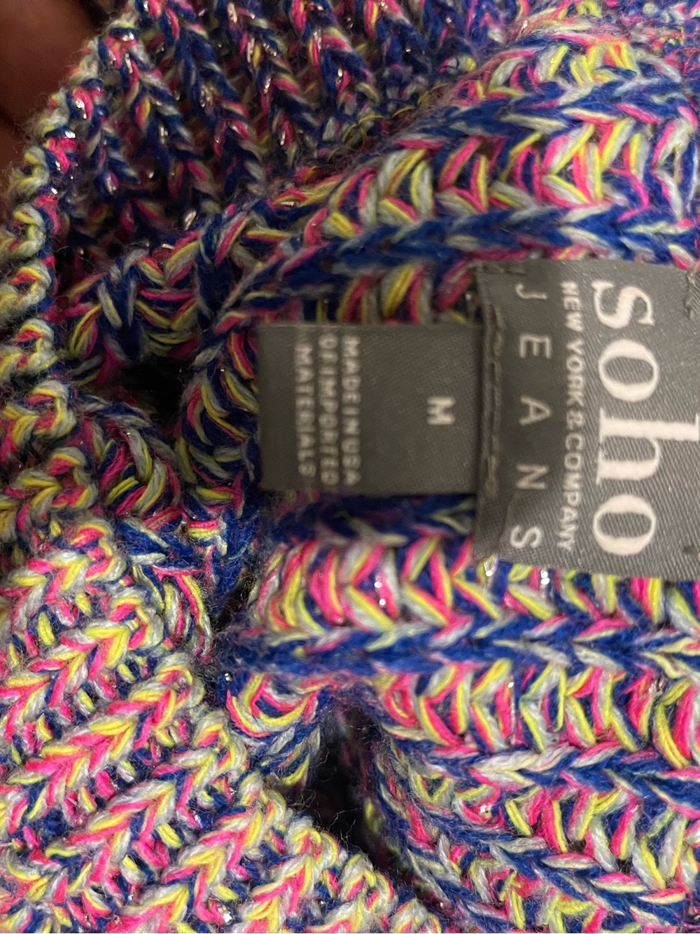 Multicolor Knit Crewneck Sweater - Women - Picture 5 of 5